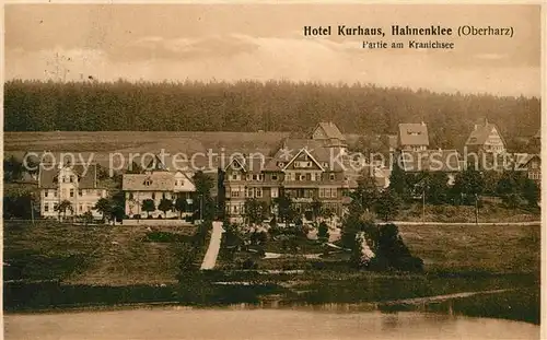 AK / Ansichtskarte Hahnenklee Bockswiese_Harz Partie am Kranichsee Hahnenklee Bockswiese