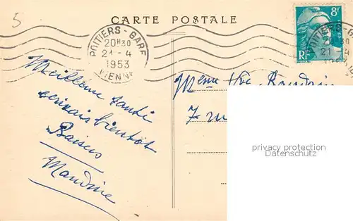 AK / Ansichtskarte Poitiers_Vienne Le Palais de Justice Poitiers Vienne