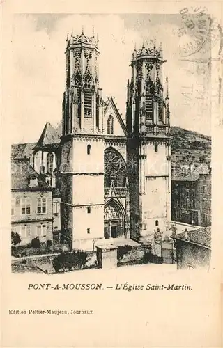 AK / Ansichtskarte Pont a Mousson Eglise Saint Martin Pont a Mousson