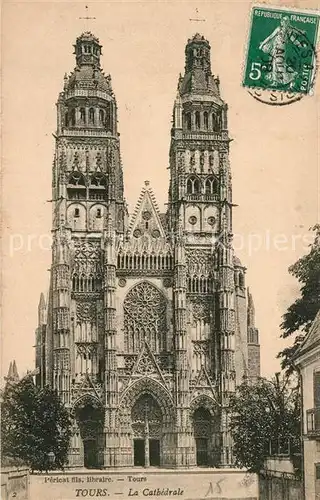 AK / Ansichtskarte Tours_Indre et Loire La Cathedral Tours Indre et Loire