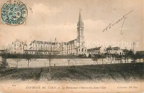 AK / Ansichtskarte Caen Le Pensionnat dHerouville Saint Clair Caen