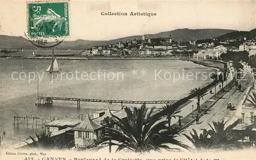AK / Ansichtskarte Cannes_Alpes Maritimes Boulevard de la Croisette Cannes Alpes Maritimes