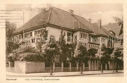 AK / Ansichtskarte Hannover Villa Hindenburg Seelhorststrasse Hannover
