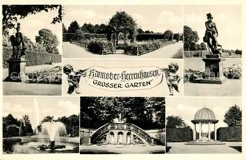 AK / Ansichtskarte Herrenhausen_Hannover Grosser Garten Details Herrenhausen Hannover