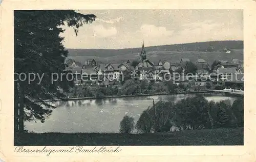 AK / Ansichtskarte Braunlage mit Gondelteich Braunlage
