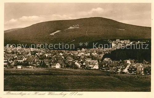 AK / Ansichtskarte Braunlage mit Wurmberg Braunlage