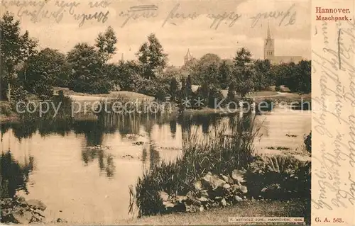 AK / Ansichtskarte Hannover Maschpark Hannover