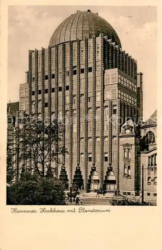 AK / Ansichtskarte Hannover Hochhaus mit Planetarium Hannover