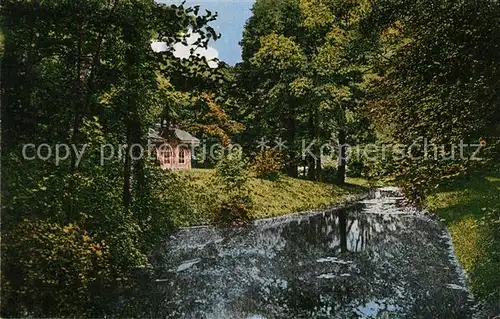 AK / Ansichtskarte Hannover Partie aus dem Welfengarten mit Prinzenhaeuschen Hannover