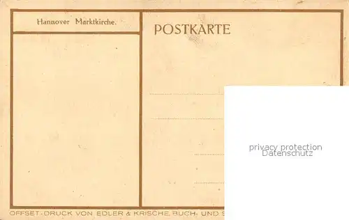 AK / Ansichtskarte Hannover Marktkirche Hannover