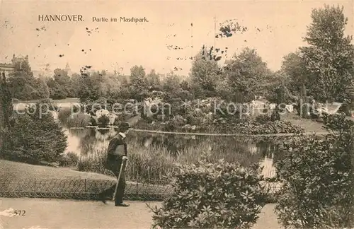 AK / Ansichtskarte Hannover Partie im Maschpark Hannover