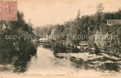 AK / Ansichtskarte Arcy sur Cure_Yonne Vue sur la Riviere Arcy sur Cure Yonne