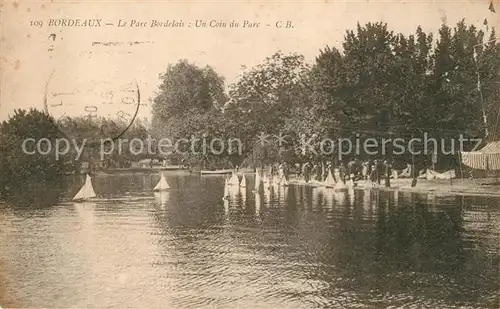 AK / Ansichtskarte Bordeaux Le Parc Bordelais Un Coin du Parc Bordeaux