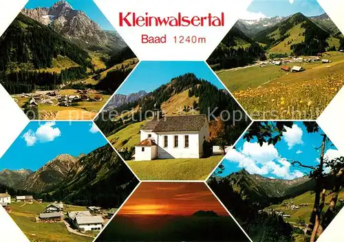 AK / Ansichtskarte Baad_Mittelberg_Kleinwalsertal Fliegeraufnahme Kapelle Baad_Mittelberg