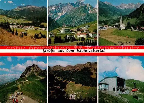 AK / Ansichtskarte Riezlern_Kleinwalsertal_Vorarlberg Hirschegg Mittelberg Kanzelwand Baad Walmendingerhornbahn Riezlern_Kleinwalsertal