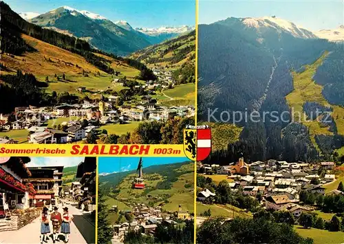 AK / Ansichtskarte Saalbach Hinterglemm Fliegeraufnahme Dorfstrasse Schattbergseilbahn Schattberg Saalbach Hinterglemm