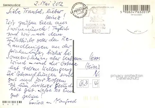 AK / Ansichtskarte Swinoujscie_Swinemuende Fliegeraufnahme Windmuehle Strand Segelschiff Swinoujscie Swinemuende