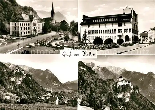 AK / Ansichtskarte Vaduz Burg Panorama Kirche Vaduz