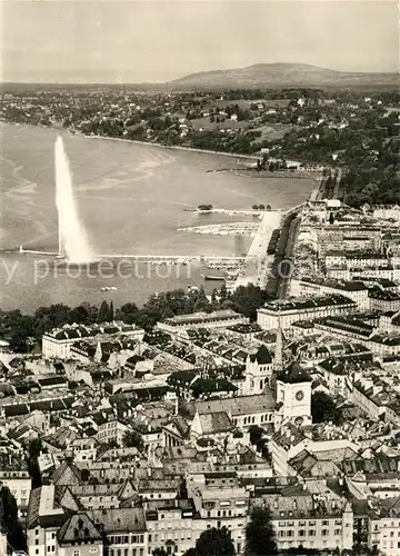 AK / Ansichtskarte Geneve_GE Fliegeraufnahme Cathedrale Saint Pierre Geneve_GE