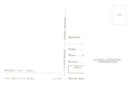 AK / Ansichtskarte Predeal Hotel Cioplea Predeal
