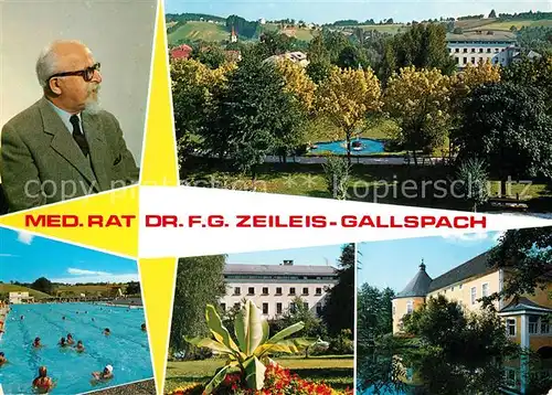 AK / Ansichtskarte Gallspach Medizinrat Doktor Zeileis Schloss Sanatorium Gallspach