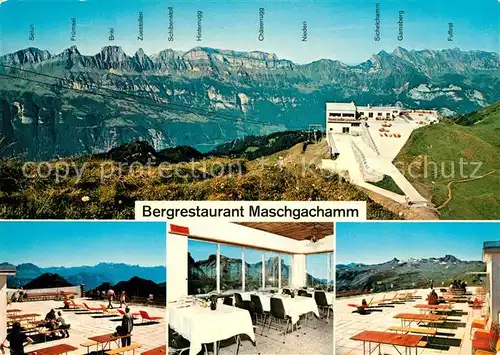 AK / Ansichtskarte Flumserberge Bergrestaurant Maschgachamm Flumserberge