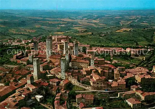 AK / Ansichtskarte San_Gimignano Fliegeraufnahme San_Gimignano