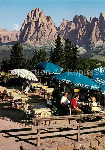 AK / Ansichtskarte Sassolungo Restaurant Stazione Funivia Alpi die Siusi Sassolungo