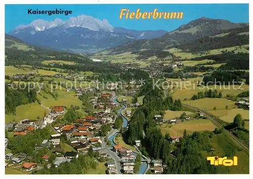 AK / Ansichtskarte Fieberbrunn_Tirol Fliegeraufnahme Fieberbrunn Tirol