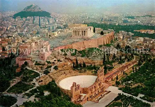 AK / Ansichtskarte Athen Fliegeraufnahme Akropolis Athen