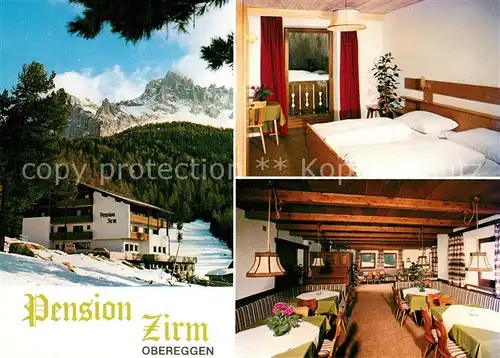 AK / Ansichtskarte Obereggen_Suedtirol Pension Zirm Obereggen Suedtirol