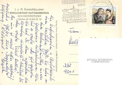 AK / Ansichtskarte Hinterstoder Berggasthof Huttererboeden Hinterstoder