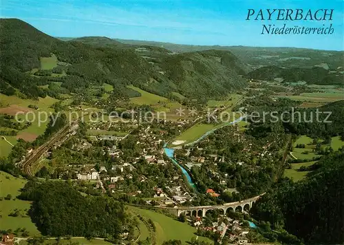 AK / Ansichtskarte Payerbach Sommer  und Wintererholungsort Fliegeraufnahme Payerbach