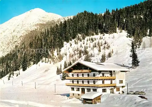 AK / Ansichtskarte Altenmarkt_Pongau Gaestehaus Pension Zauchenseehof Winterlandschaft Alpen Altenmarkt Pongau