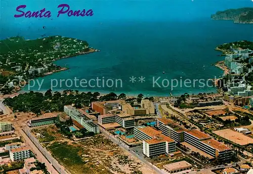 AK / Ansichtskarte Santa_Ponsa_Mallorca_Islas_Baleares Fliegeraufnahme Santa_Ponsa
