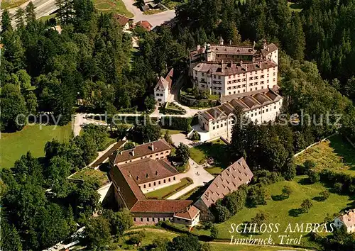 AK / Ansichtskarte Innsbruck Schloss Ambras Fliegeraufnahme Innsbruck