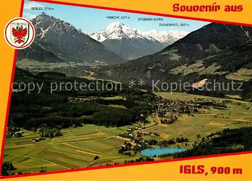 AK / Ansichtskarte Igls_Tirol Erholungsgebiet Sonnenplateau Lanser See Alpenpanorama Fliegeraufnahme Igls_Tirol