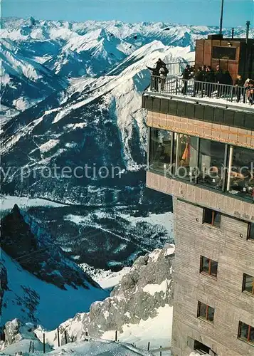 AK / Ansichtskarte Zugspitze oesterreichische Gipfelstation Panorama Lechtaler Alpen Zugspitze