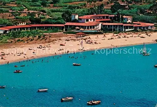 AK / Ansichtskarte Villasimius Localita Foxi Hotel Cormoran Spiaggia veduta aerea Villasimius