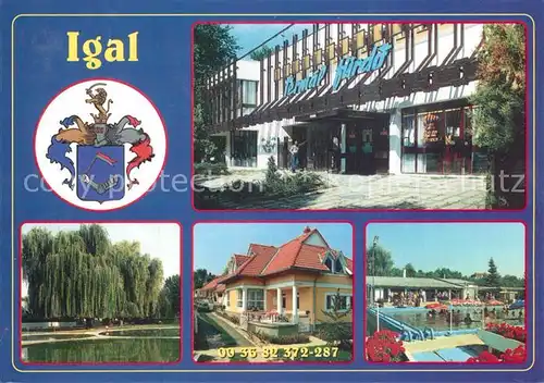 AK / Ansichtskarte Igal Thermalbad Weidenbaum Wappen Igal