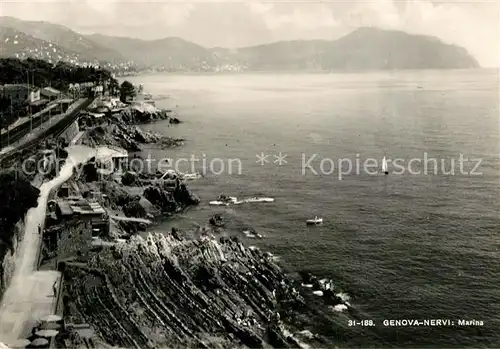 AK / Ansichtskarte Nervi Marina Panorama Kueste Nervi