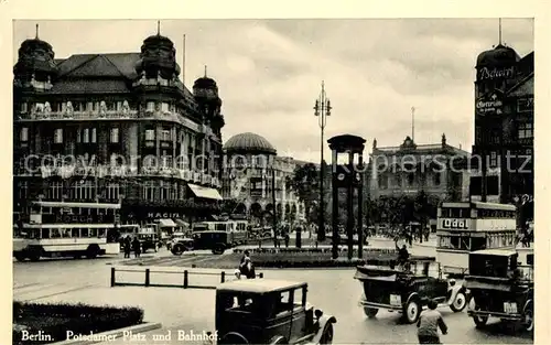 AK / Ansichtskarte Berlin Potsdamer Platz und Bahnhof Berlin