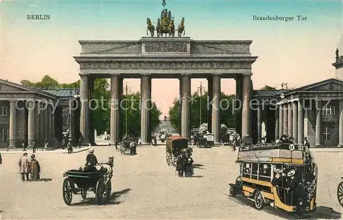 AK / Ansichtskarte Berlin Brandenburger Tor Berlin