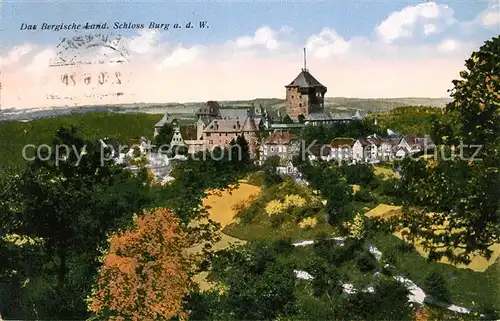 AK / Ansichtskarte Burg_Wupper Schloss Burg Burg Wupper