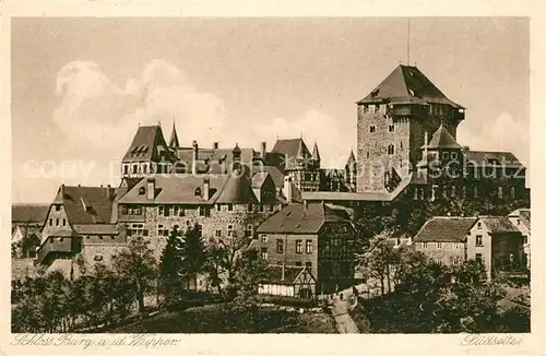 AK / Ansichtskarte Burg_Wupper Schloss Burg Suedseite Burg Wupper