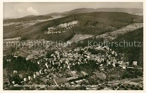 AK / Ansichtskarte Lindenfels_Odenwald Fliegeraufnahme Lindenfels Odenwald