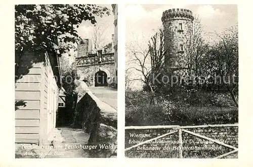 AK / Ansichtskarte Tecklenburg Burgaufgang Wierturm Tecklenburg