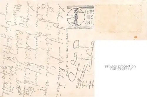 AK / Ansichtskarte Koeln_Rhein Panorama mit Haengebruecke und Dom Koeln_Rhein