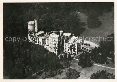 AK / Ansichtskarte Potsdam Fliegeraufnahme Schloss Babelsberg Potsdam