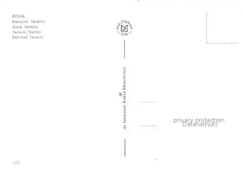 AK / Ansichtskarte Roma_Rom Stazione Termini Roma_Rom